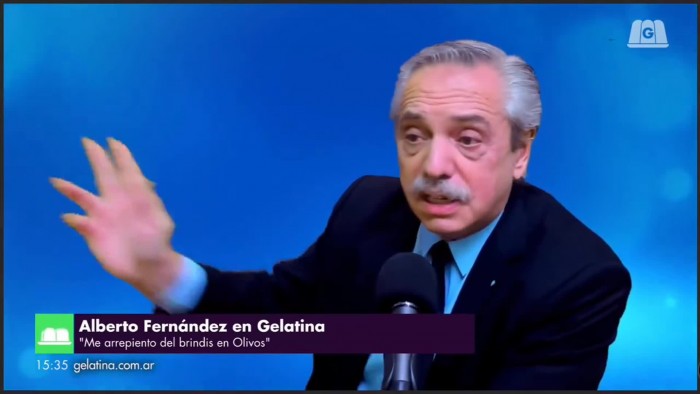 Alberto sobre la cena en Olivos: "Fue un error mío y no lo percibí en el momento"