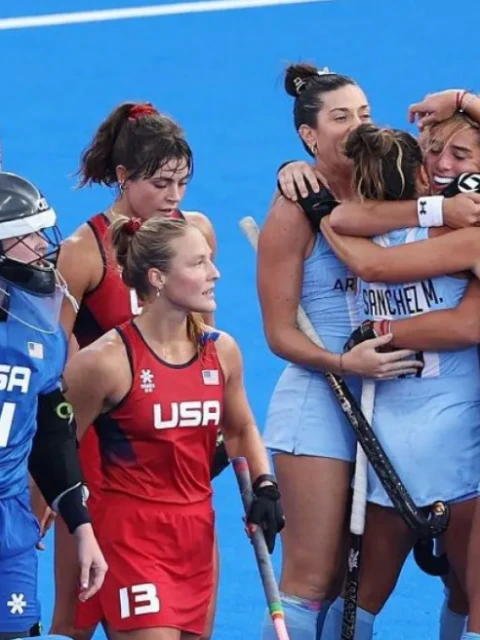 Las Leonas golearon a Estados Unidos en su debut en los JJ.OO.