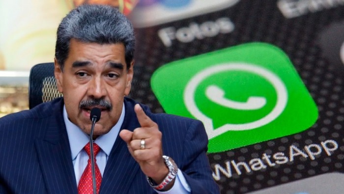 Nicolás Maduro dijo que va a "romper relaciones con WhatsApp"