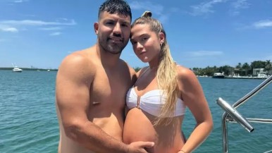 El tierno posteo del Kun con el que anunció el nacimiento de su hija