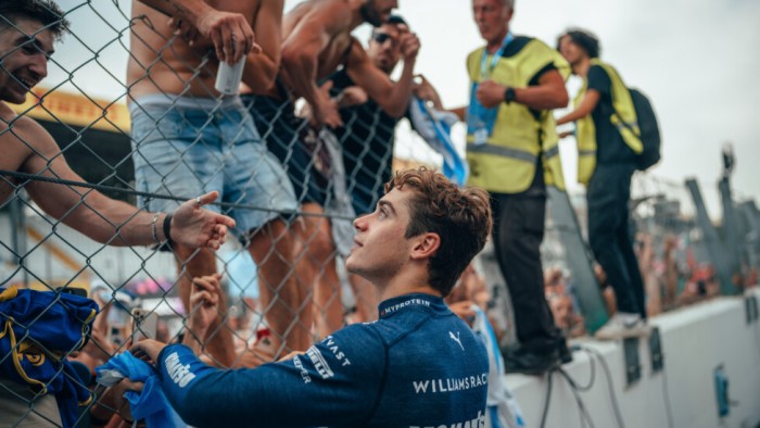 Franco Colapinto quedó tercero en un ranking de la F1 antes del GP de Singapur