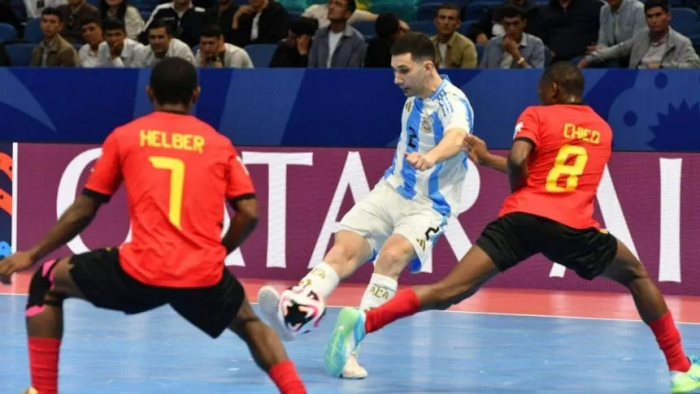 Mundial de Futsal: Argentina goleó a Angola y pasó a octavos de final con puntaje perfecto