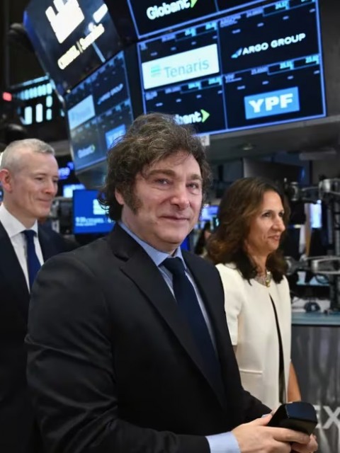 Wall Street: el discurso de Milei causó una caída del 3,6% en las acciones argentinas