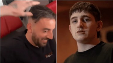 Troll libertario insultó a Dillom por redes y el rapero lo enfrentó en persona y lo "ubicó": "Así de guapos son en persona"