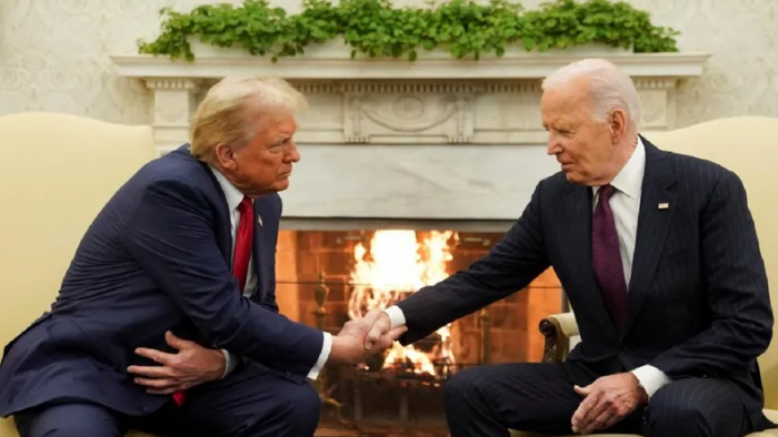 Biden y Trump iniciaron la transición presidencial en la Casa Blanca antes de la asunción de 2025
