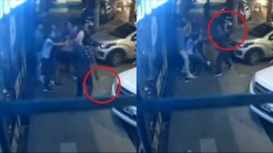 VIDEO: quisieron abandorar un perro en una veterinaria y atacaron a machetazos a los empleados