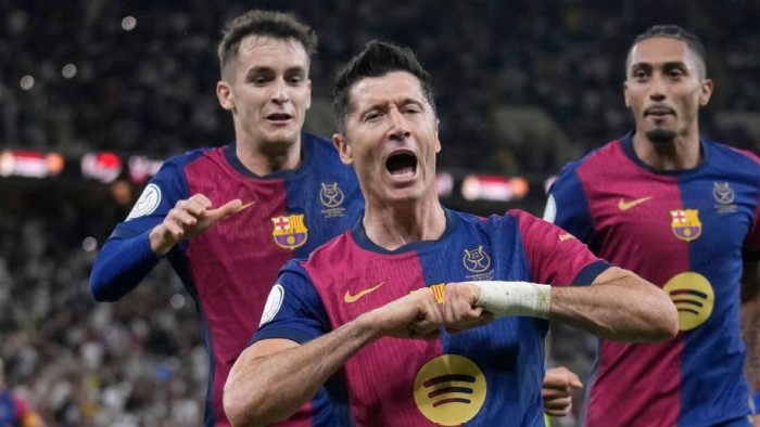 El Barcelona arrasó 5-2 al Real Madrid y se consagró campeón de la Supercopa de España 2024