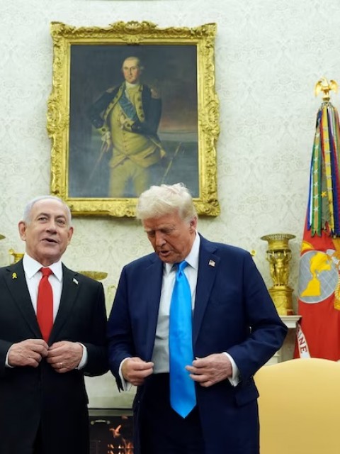 Trump recibió a Netanyahu en la Casa Blanca: "Espero que esta tregua sea el inicio de un proceso de paz"