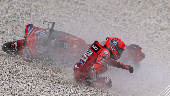 Marc Márquez sobre su caida: "Se trata de prueba y error"