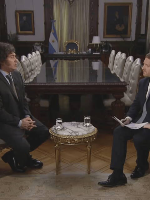 Se filtró el video de la entrevista de Viale a Milei sin editar y con preguntas guionadas 