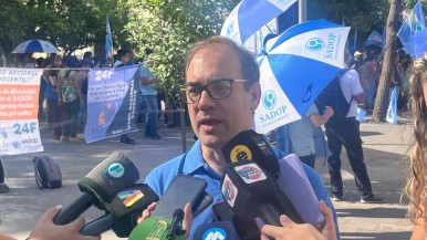 Paro Nacional Docente: SADOP se movilizó en Plaza Independencia