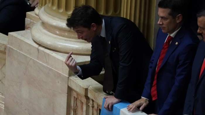 La oposición se manifestó luego de la agresión sufrida por Facundo Manes en el Congreso
