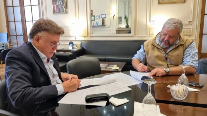  Se firmó el convenio para la obra del Parque Meyer en El Cadillal