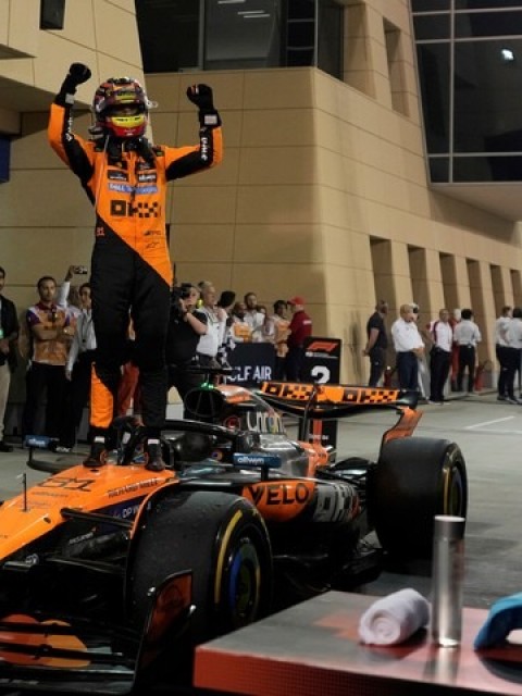 Piastri voló en Bahrein y dejó a McLaren en lo más alto del podio