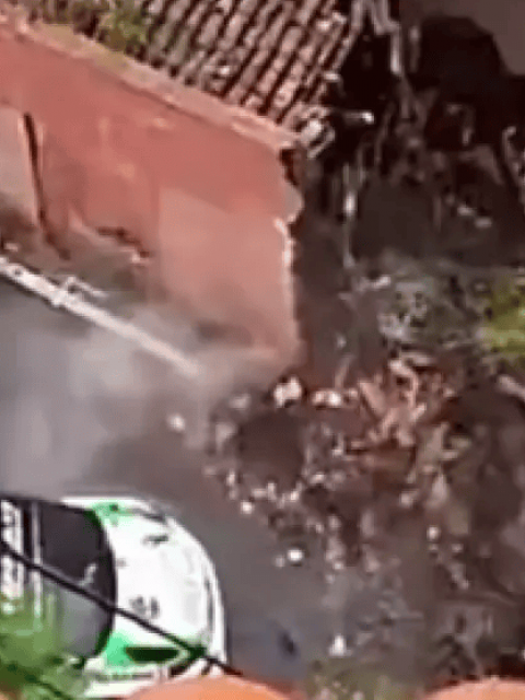Impactante accidente en el Rally de Tenerife deja una casa derrumbada