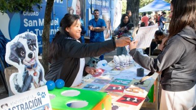 Operativos gratuitos de castración y atención veterinaria en plazas de San Miguel de Tucumán