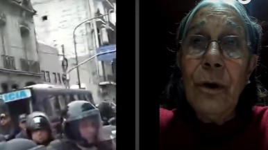 Nora Biaggio del Movimiento de Jubilados: "Ahora tampoco te dejan manifestar en la vereda"