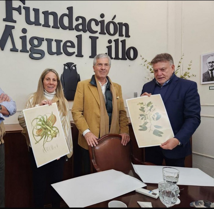 Ines Frias Silva -vicepresidenta del Ente Autárquico Tucumán Turismo- junto a Jose Frias Silva (h) y Domingo Amaya