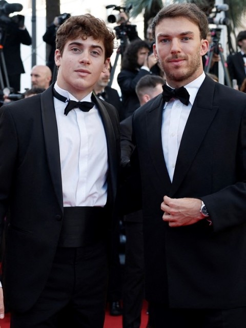 Franco Colapinto brilló en la alfombra roja de Cannes antes del GP de Mónaco