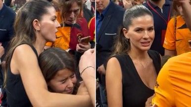 Tensión en Turquía: la China Suárez vivió un mal momento con su hija durante los festejos del Galatasaray