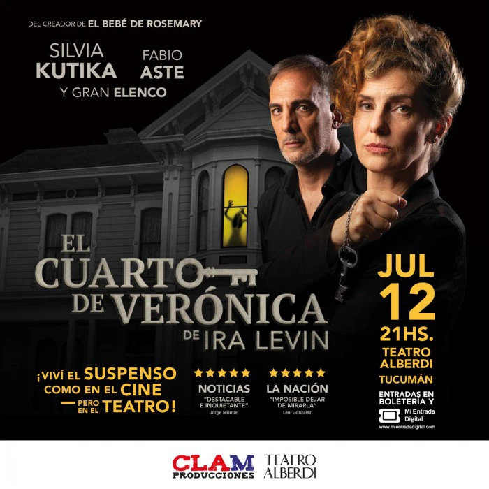 "El cuarto de Verónica" llega a Tucumán: un clásico del suspenso que sacude al espectador