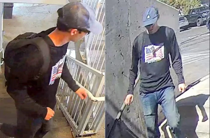  Esta combinación de imágenes difundidas por la Oficina Federal de Investigaciones (FBI) el 11 de septiembre de 2025 y creadas el mismo día muestra fotografías de una persona de interés en la investigación por el asesinato de Charlie Kirk, ocurrido el 10 de septiembre de 2025 en la Universidad del Valle de Utah, en Orem.