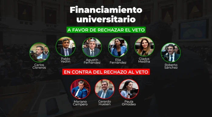 Cómo votaron los diputados tucumanos el rechazo a los vetos de Milei al Garrahan y a las universidades