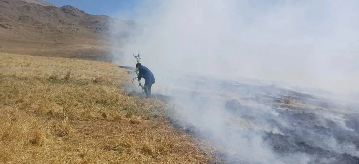 Tafí del Valle: un incendio forestal amenazó una escuela