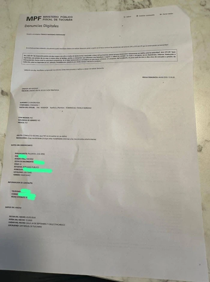 Escándalo: denuncian que la delegada comunal de Las Cejas agredió a un vecino