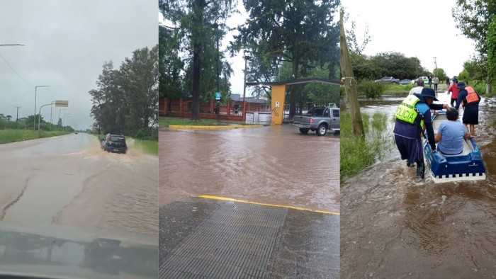Inundaciones en el sur: "Fue una lluvia histórica de 200 mm"