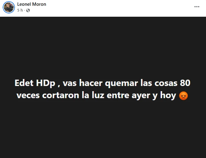 EDET también suspende el servicio en todo Tucumán