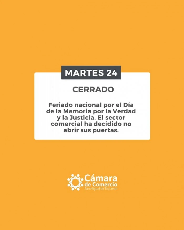 ¿Cómo trabajarán los comercios durante el lunes y martes feriado?
