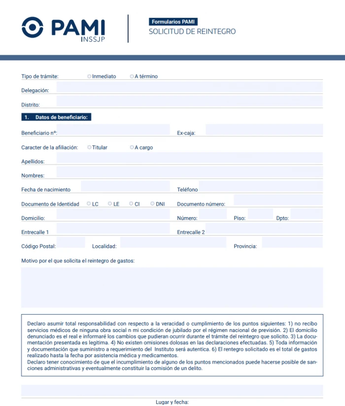 Cómo gestionar el reintegro del 100% en medicamentos de PAMI