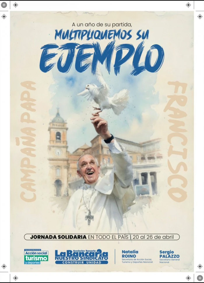 A un año de la partida del papa Francisco, convocan a una jornada solidaria en todo el país para multiplicar su legado