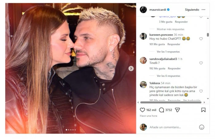 Icardi posteó fotos íntimas con la China y las redes no perdonaron: críticas y una comparación con Tinelli