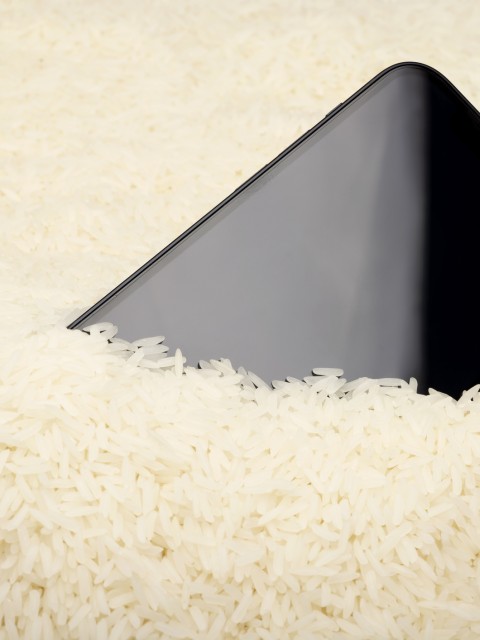 ¿Es efectivo poner el celular en arroz para secarlo?